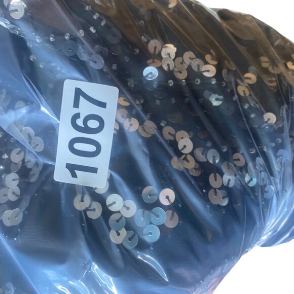 Vintage Patchouli Silk Top Womens Size L Black Sequined Party Cocktail Evening G - Picture 14 of 14